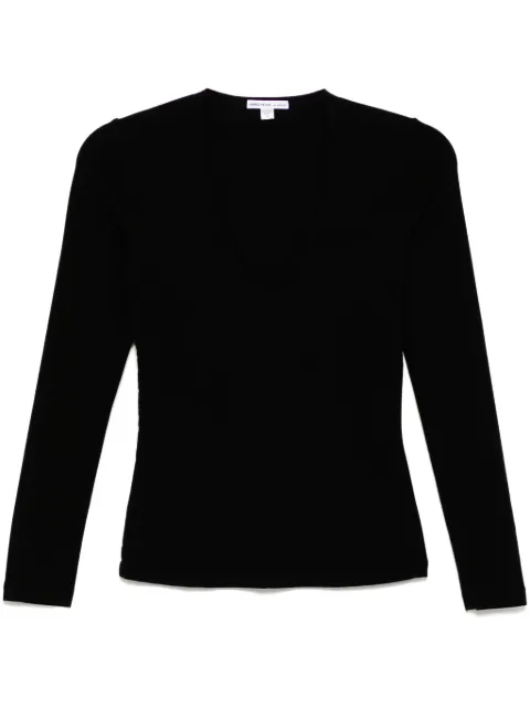 James Perse lotus deep-V T-shirt