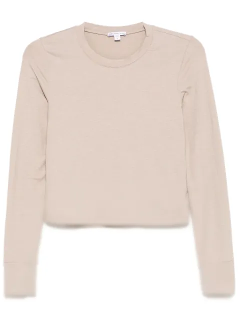 James Perse cropped long-sleeved T-shirt