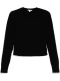 James Perse cropped long-sleeved T-shirt - Black