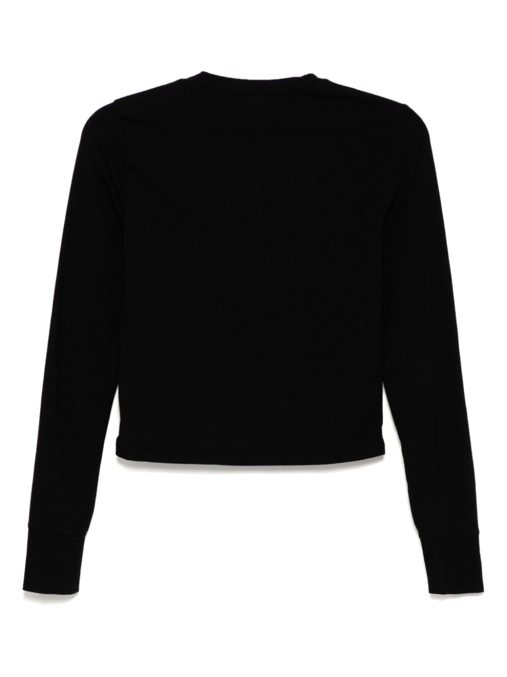 James Perse Cropped T-shirt - Zwart