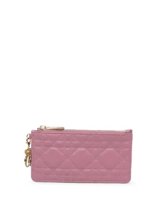 Christian Dior Pre-Owned 2022 Small Lambskin Cannage Lady Dior Zip 