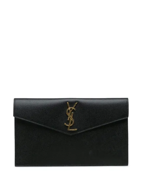 Saint Laurent Pre-Owned 2023 Grain de Poudre Uptown Pouch clutch bag WOMEN