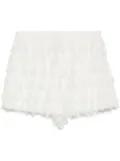 SHIATZY CHEN Sense of Ink Collection silk lace shorts - White