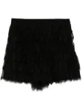 SHIATZY CHEN Sense of Ink Collection silk lace shorts - Black