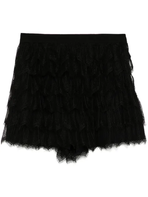 SHIATZY CHEN shorts de seda Sense of Ink Collection