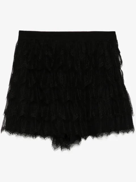 SHIATZY CHEN Sense of Ink Collection silk lace shorts