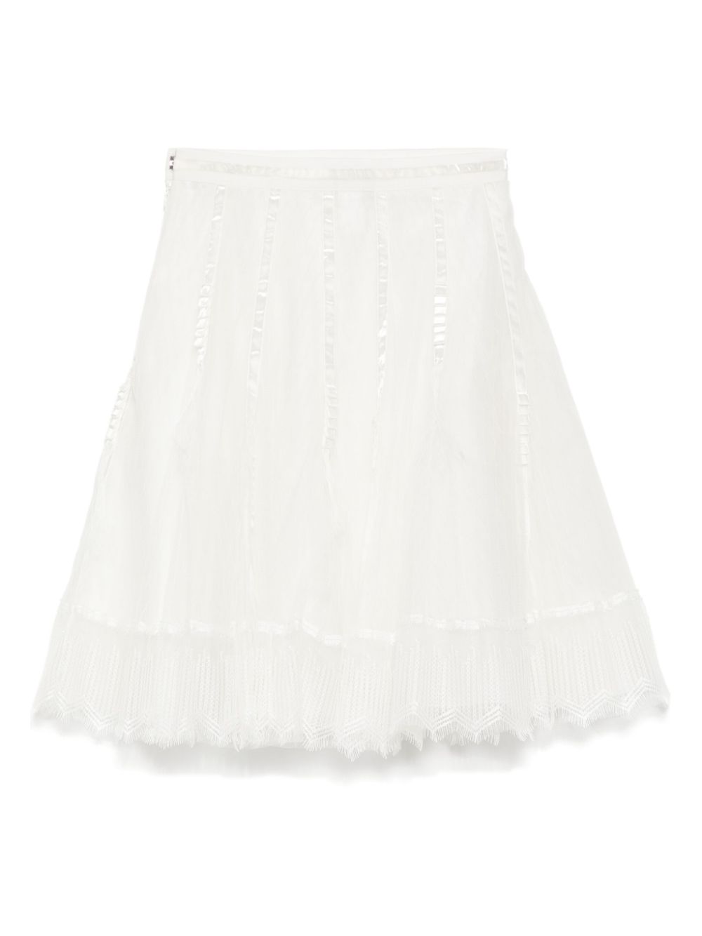 SHIATZY CHEN Mesh rok met kant - Wit