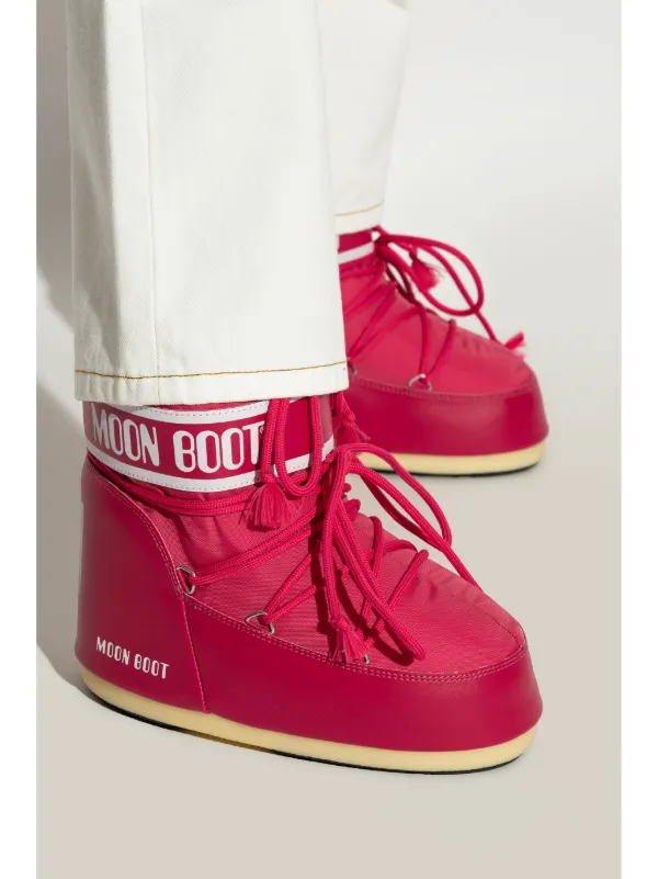Moon Boot Icon Low Boots | Pink | FARFETCH