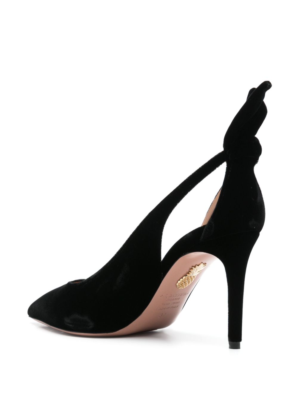 Aquazzura 85mm pumps met strik Zwart