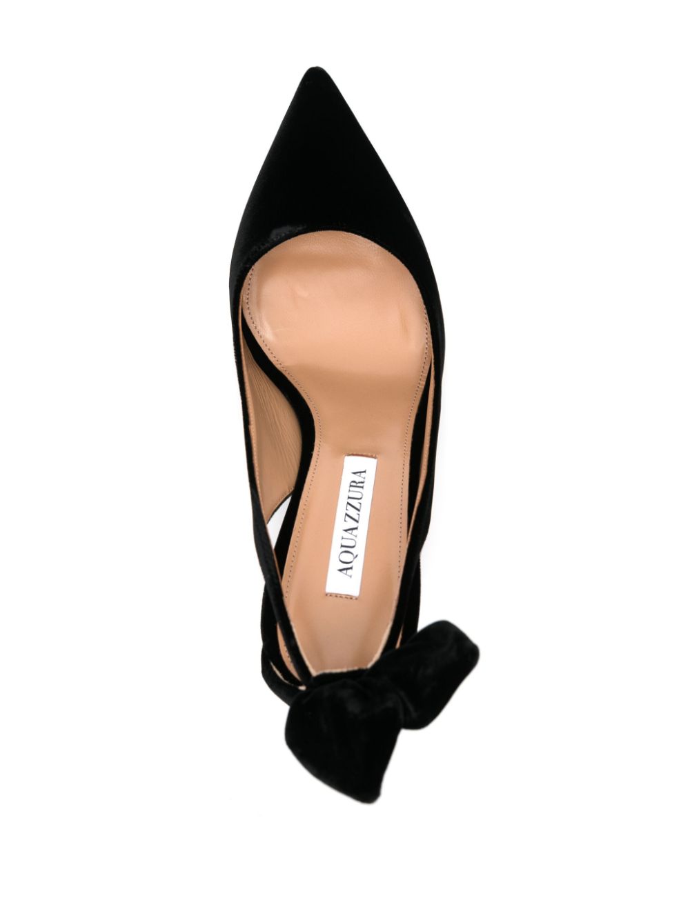 Aquazzura 85mm pumps met strik Zwart