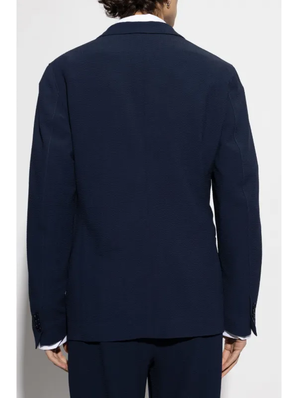 Giorgio Armani ニット ジャケット | ブルー | FARFETCH JP