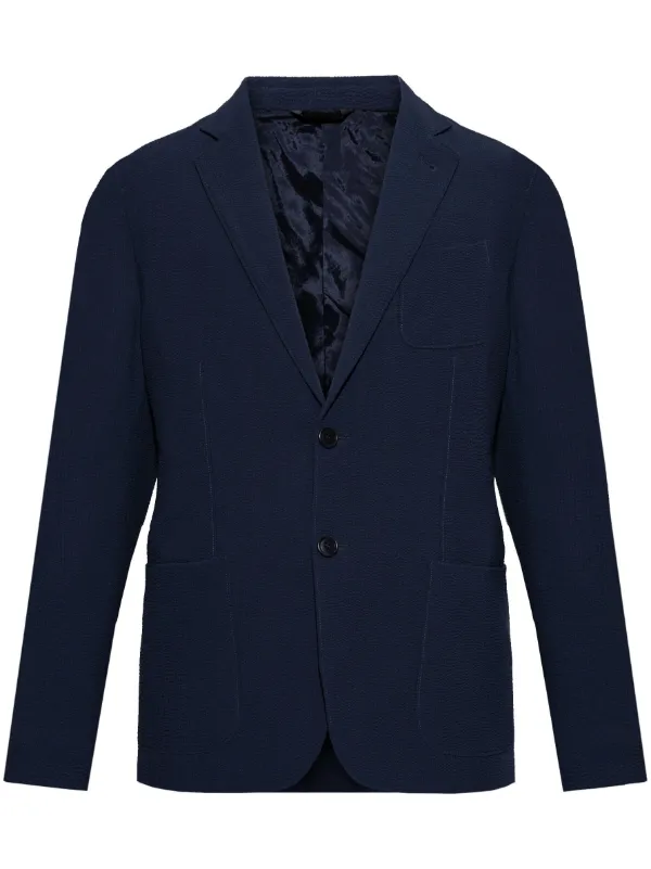 Giorgio Armani ニット ジャケット | ブルー | FARFETCH JP