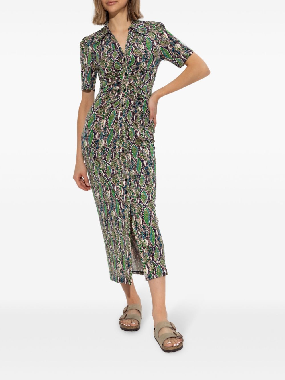 DVF Diane von Furstenberg Zoey midi dress - Zwart