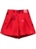 SHIATZY CHEN jacquard shorts - Red
