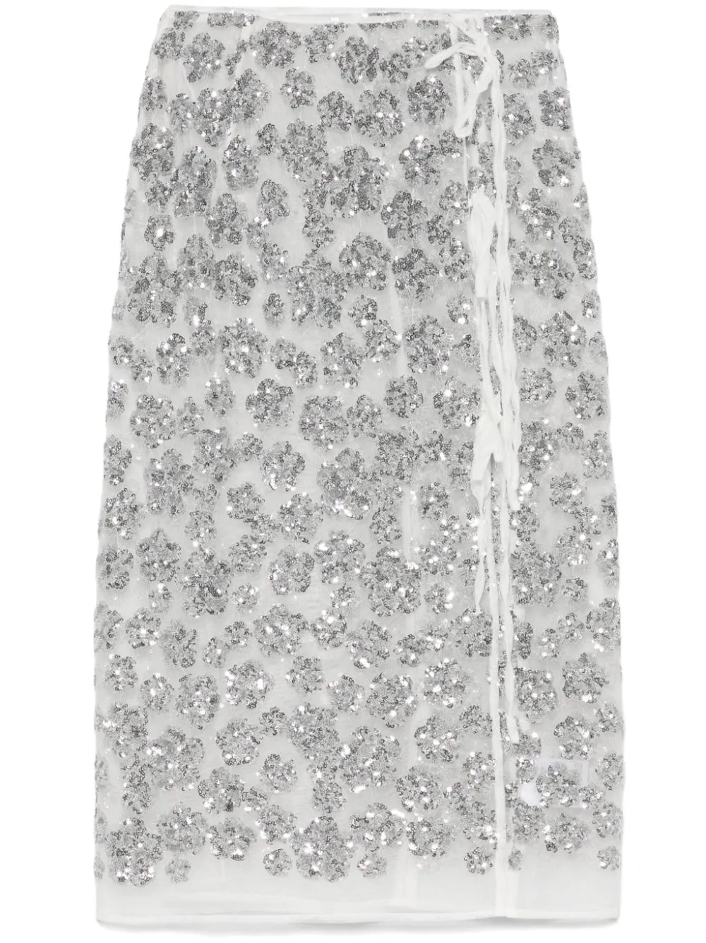 Cecilie Bahnsen Ariana Skirt In Silver