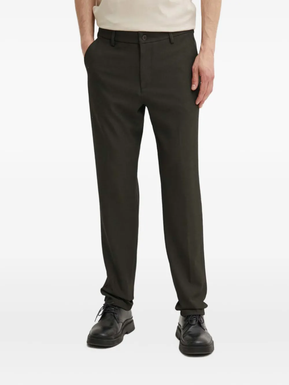 Les Deux button trousers | Green | Image 1