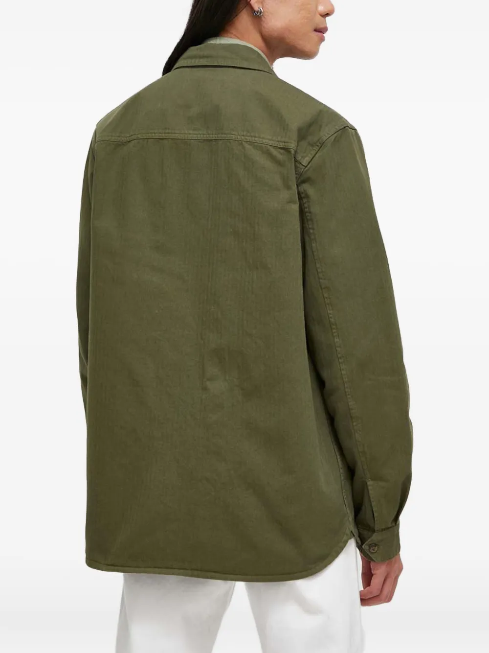 Les Deux Overhemd met geborduurd logo Groen