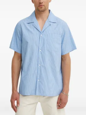 Les Deux Camisa Com Padronagem De Listras | Azul | FARFETCH BR