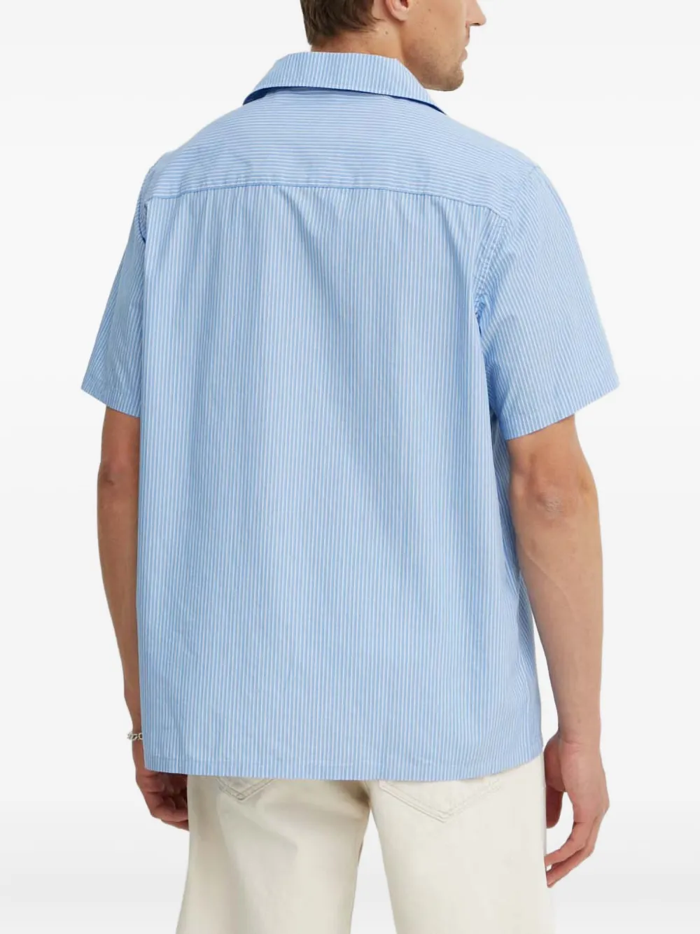 Les Deux Gestreept overhemd Blauw