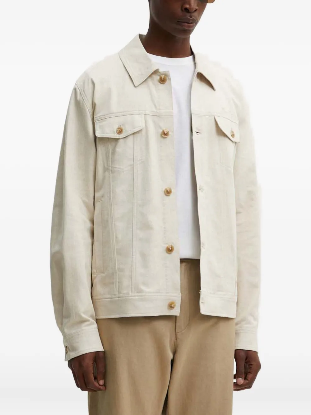 Les Deux logo-embroidered jacket | Neutrals | Image 1