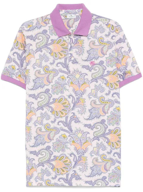 ETRO paisley polo shirt