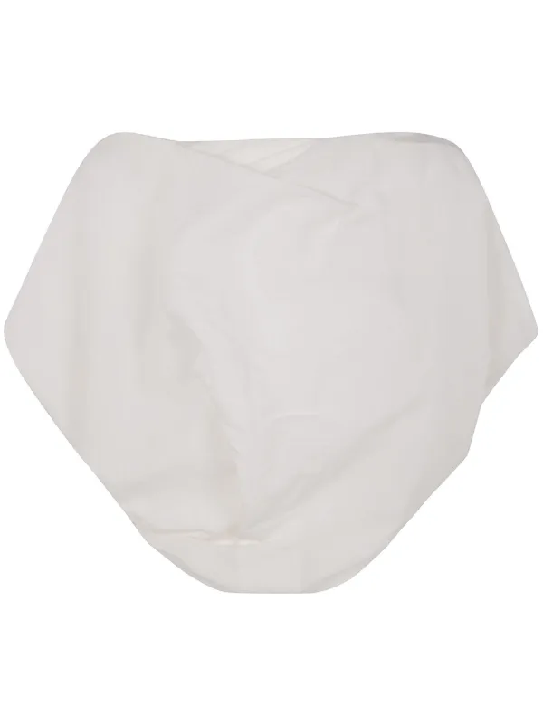 Khaite Cropped Blouse in White