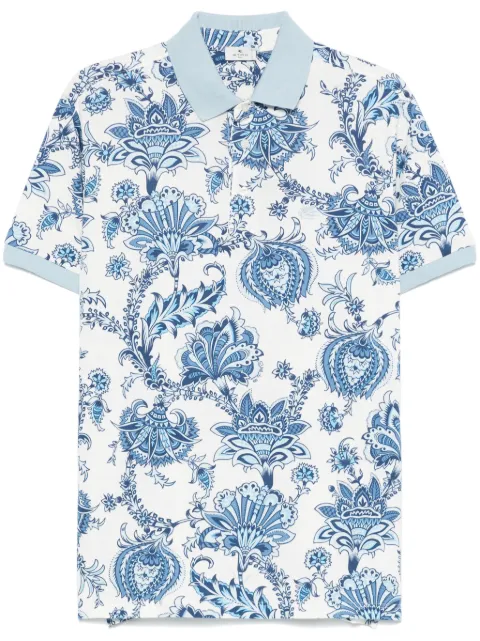 ETRO playera tipo polo con motivo de cachemira