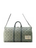 Louis Vuitton Pre-Owned 2023 Monogram Washed Denim Keepall Bandouliere 50 travel bag - Blue