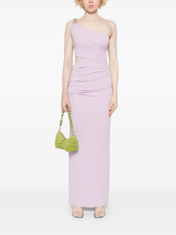 cult gaia purple dress Cult Gaia Nymeria Gown in Sweet Pea