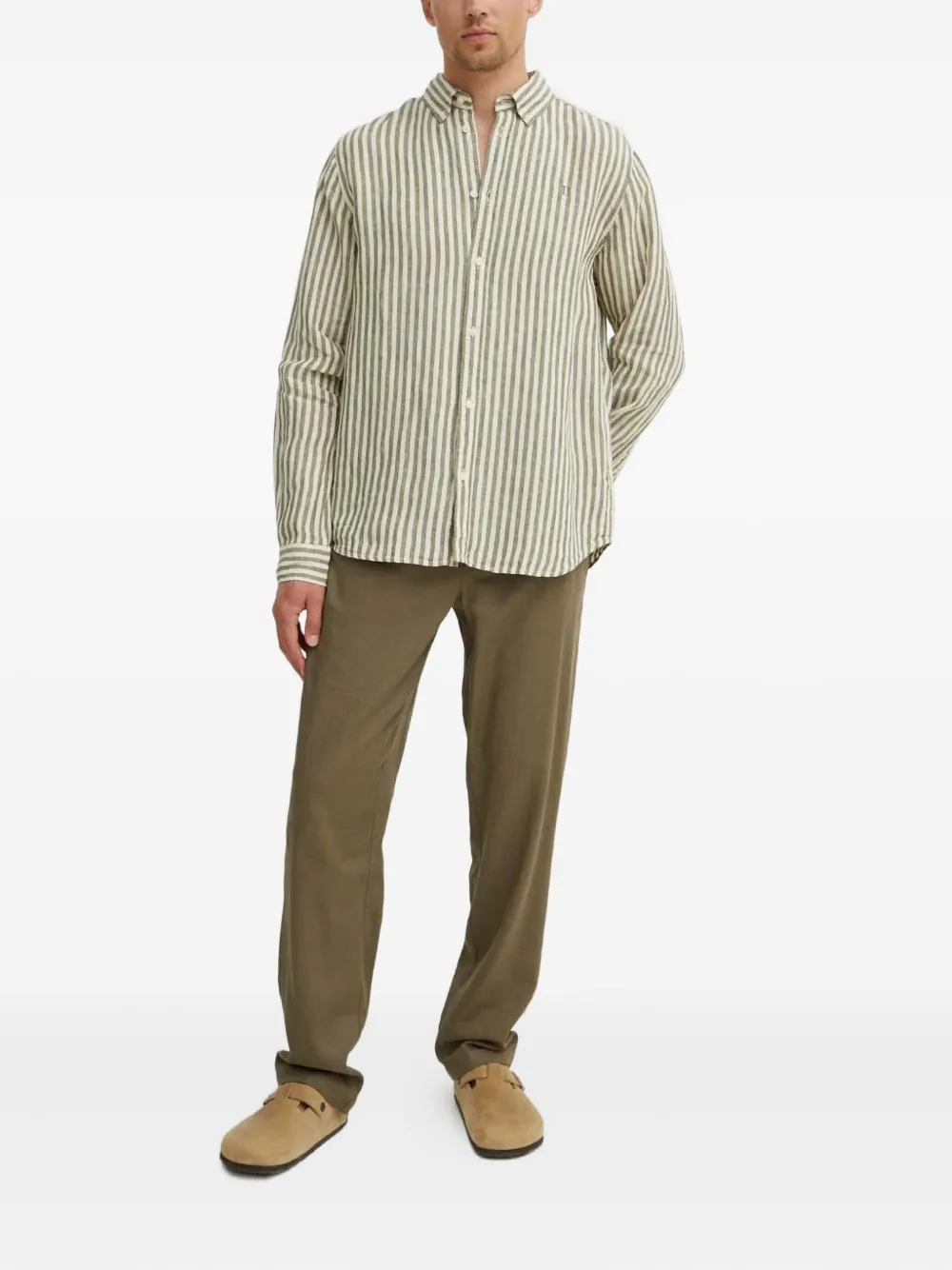 Les Deux striped buttoned shirt - Beige