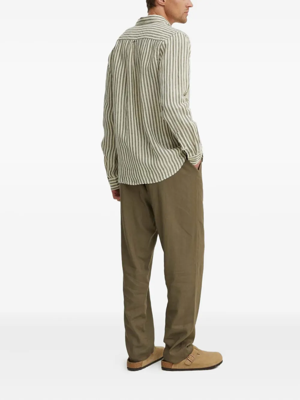 Les Deux Gestreept overhemd Beige