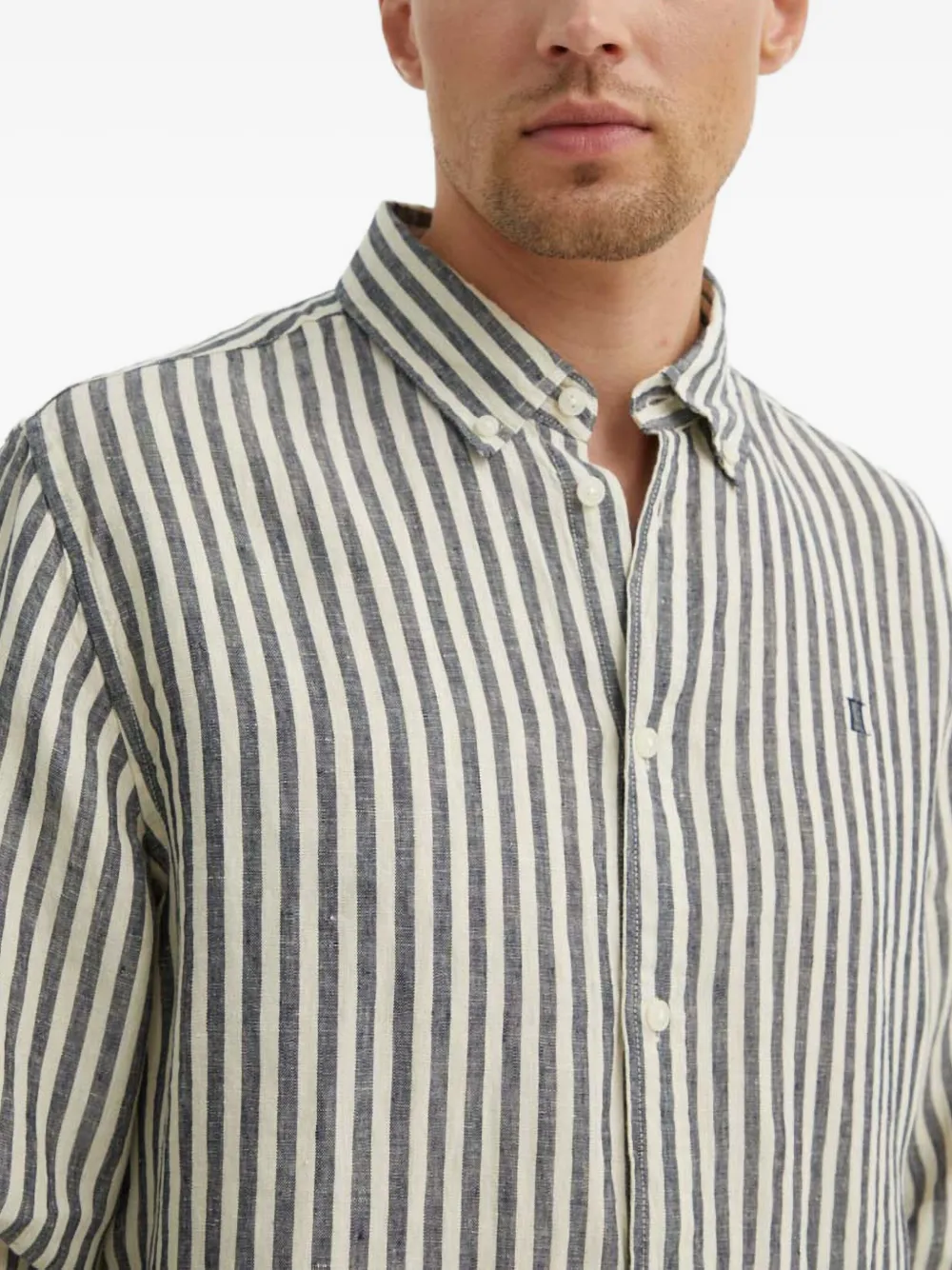 Les Deux Gestreept overhemd Blauw