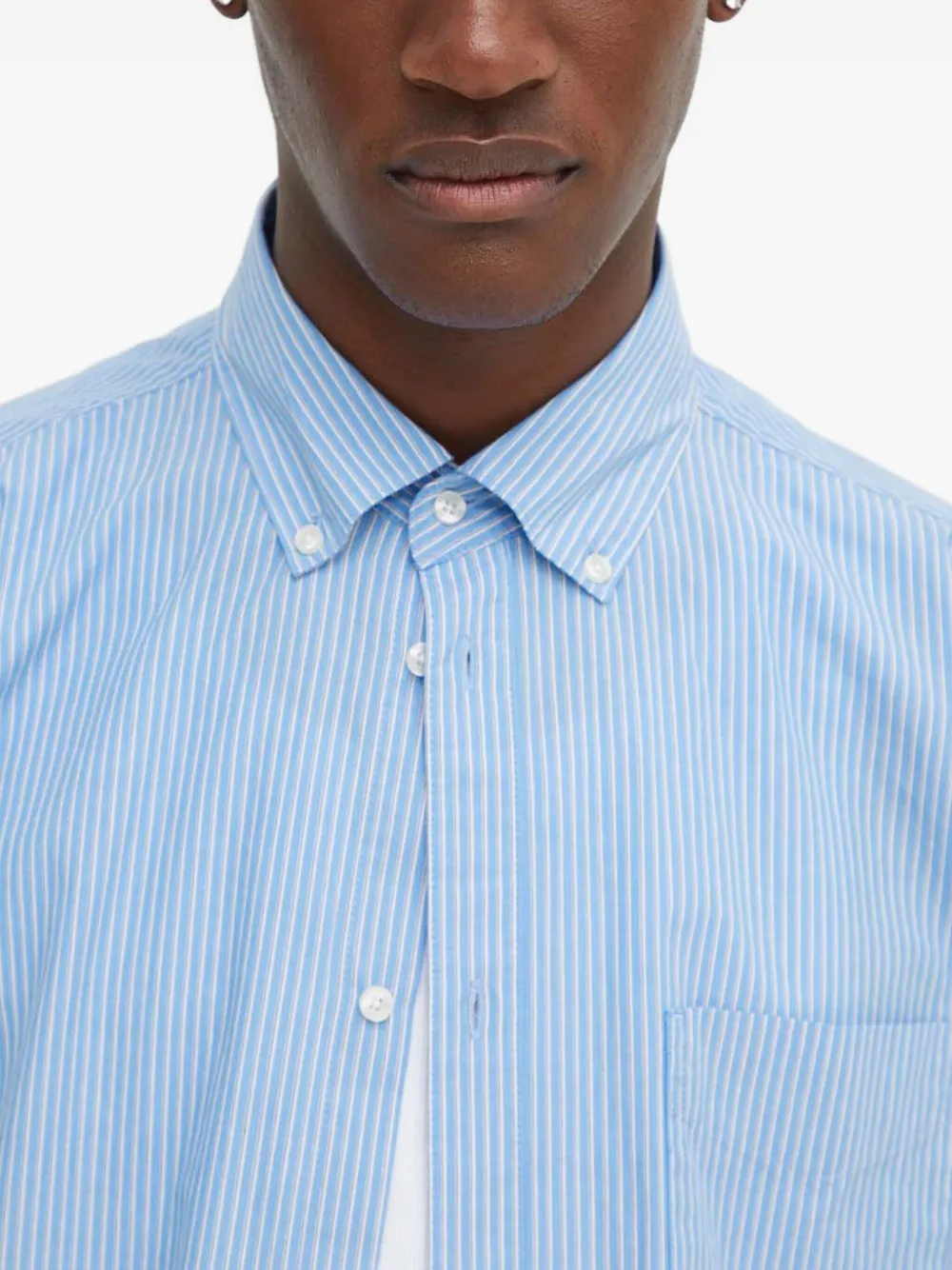 Les Deux Gestreept overhemd Blauw