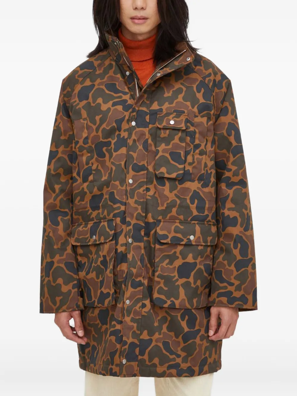Les Deux camouflage-pattern padded coat | Brown | Image 1
