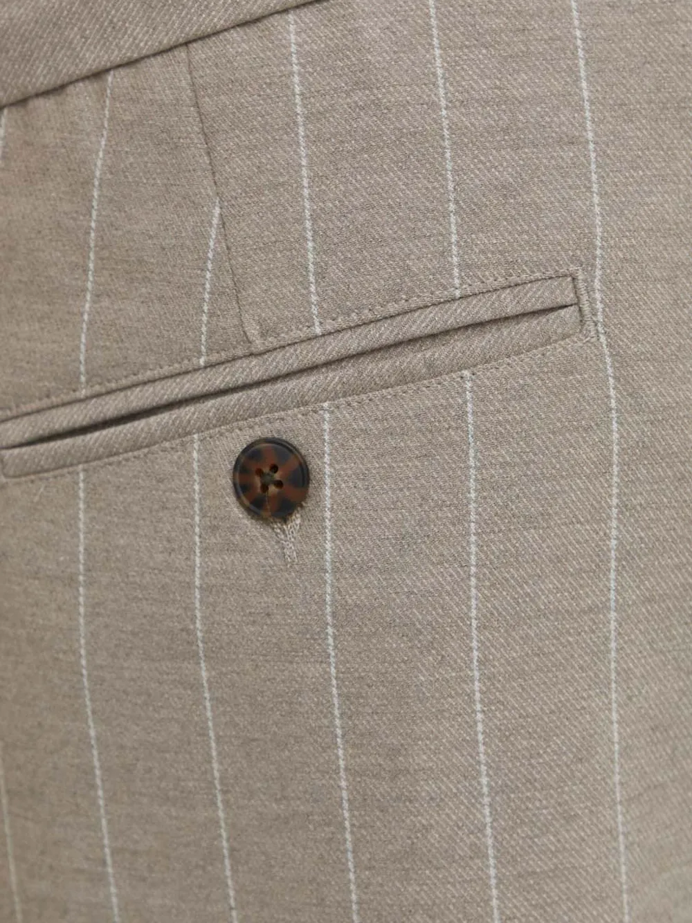 Les Deux Gestreepte broek Grijs