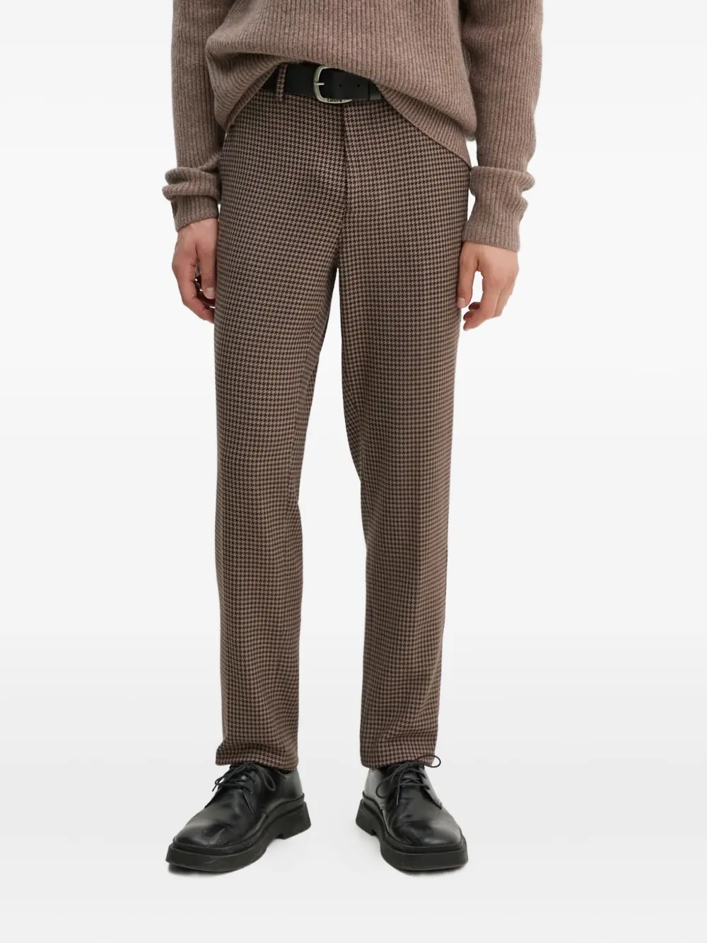 Les Deux houndstooth-pattern trousers | Brown | Image 1