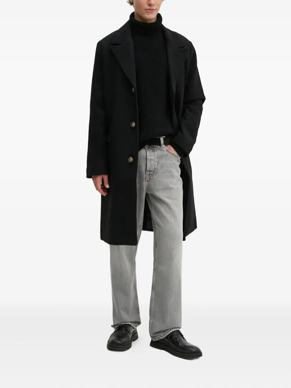 Les Deux roll-neck sweater - Zwart