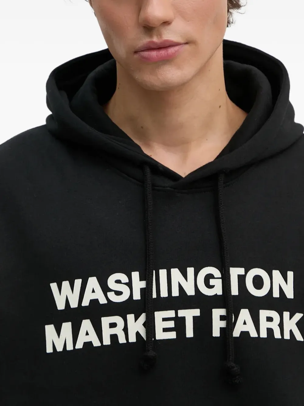 Les Deux Hoodie met print Zwart