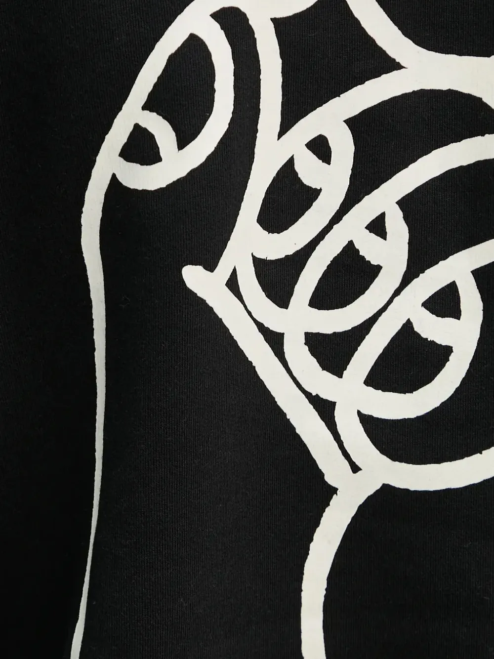 Les Deux Hoodie met print Zwart