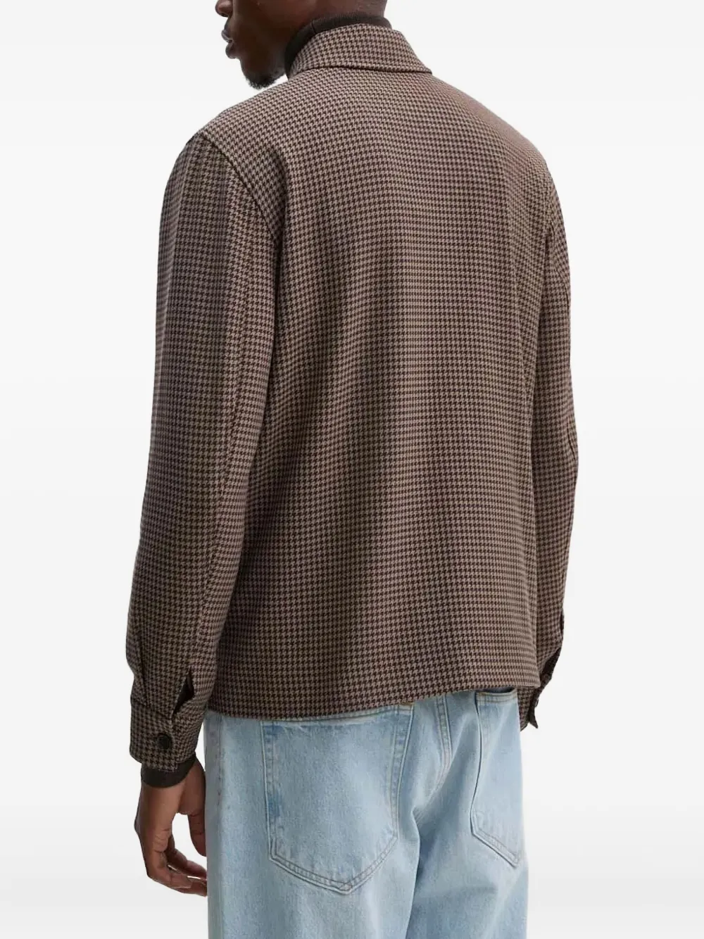 Les Deux Jack met pied-de-poule print Bruin