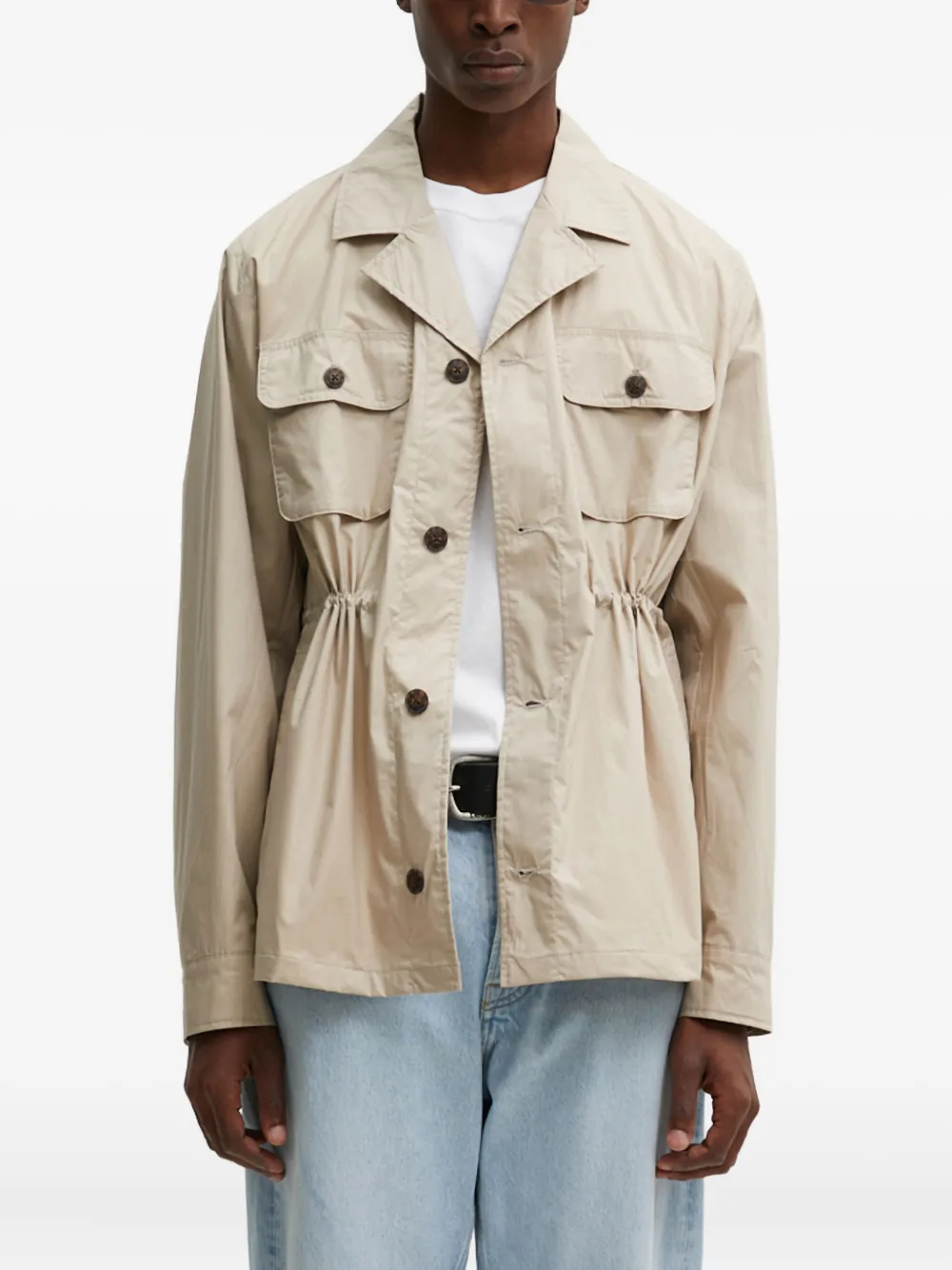 Les Deux Jack met zakdetails Beige