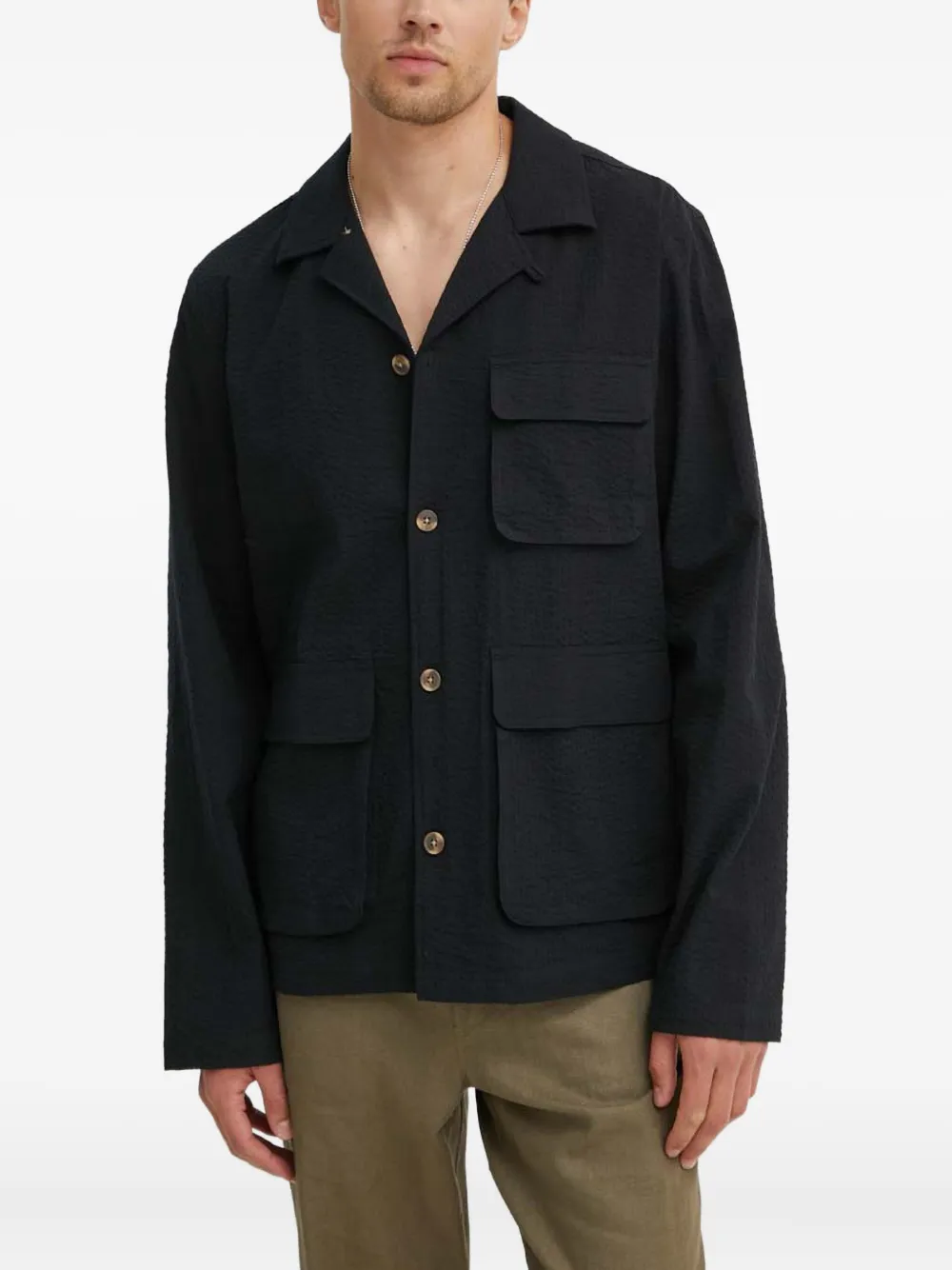 Les Deux camisa con bolsillos tipo cargo | negro | Image 1