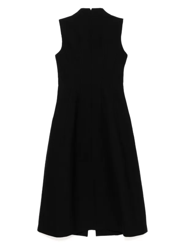 princess polly baby blue dress Reiss Quilted Zip-Through Sleeveless Dress in Black