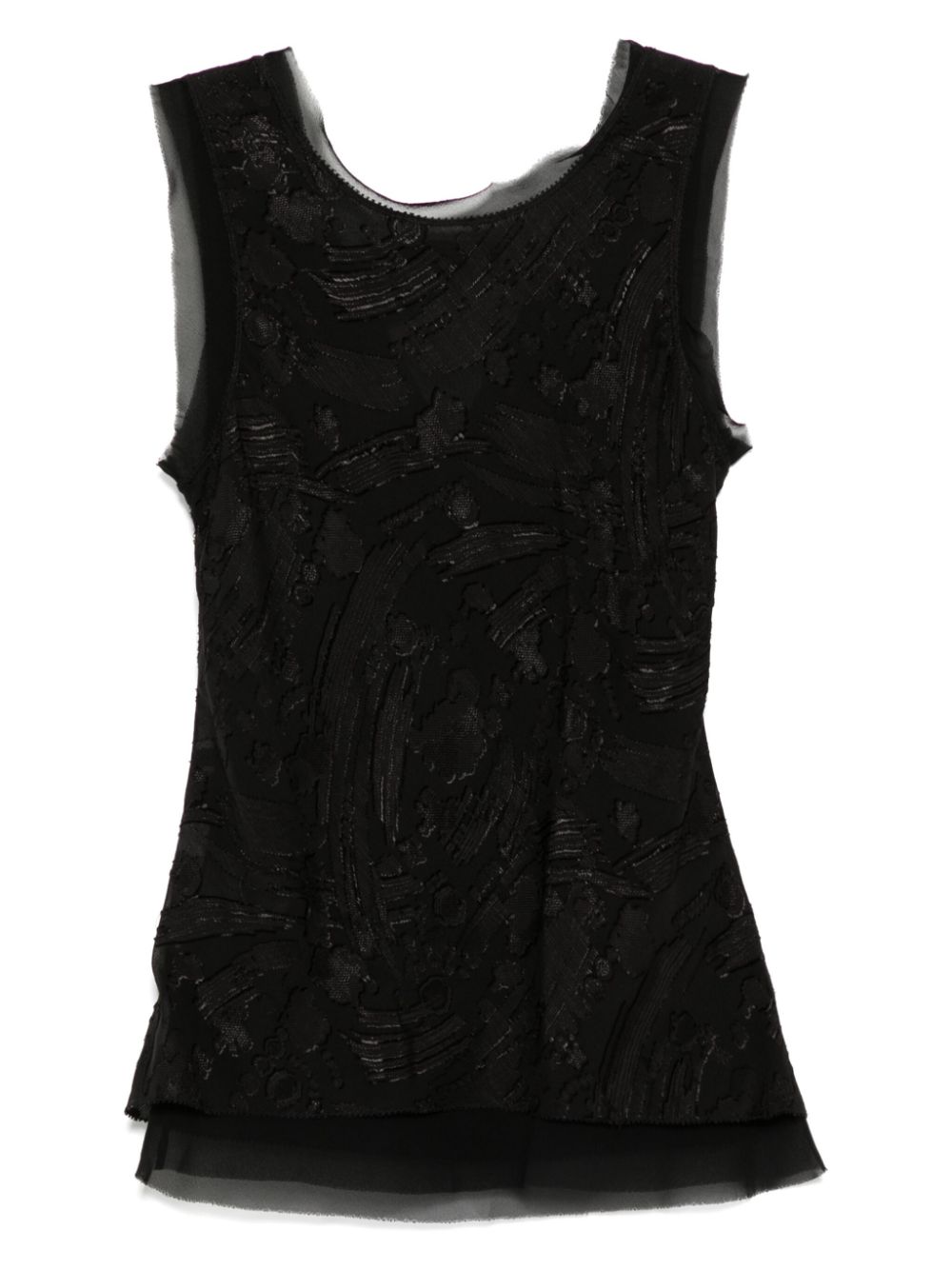 SHIATZY CHEN Sense of Ink Collection zijden gilet - Zwart