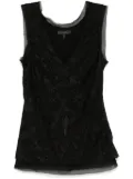 SHIATZY CHEN Sense of Ink Collection silk vest - Black