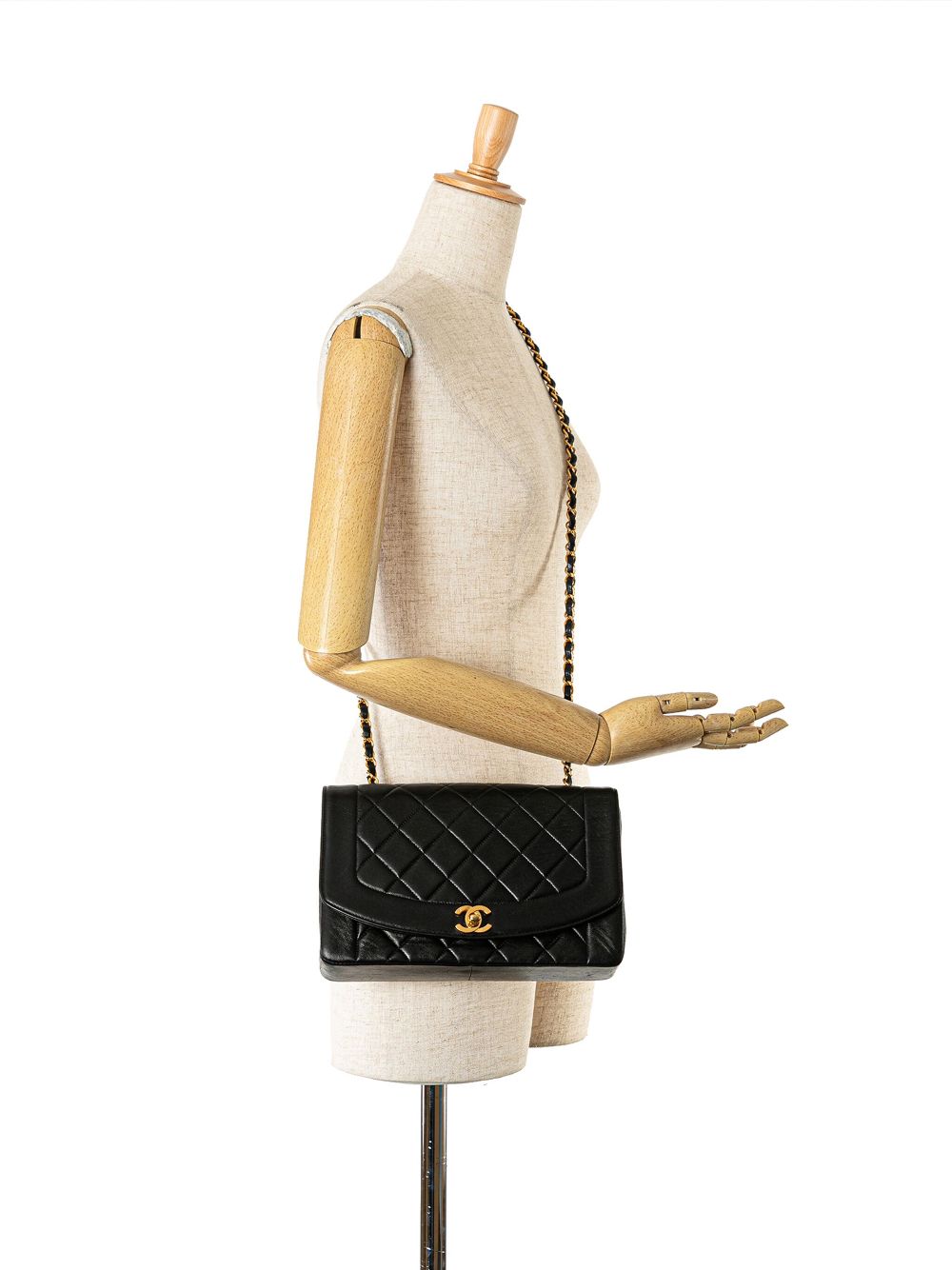 CHANEL 1991-1994 Medium Lambskin Diana Flap crossbody bag Women