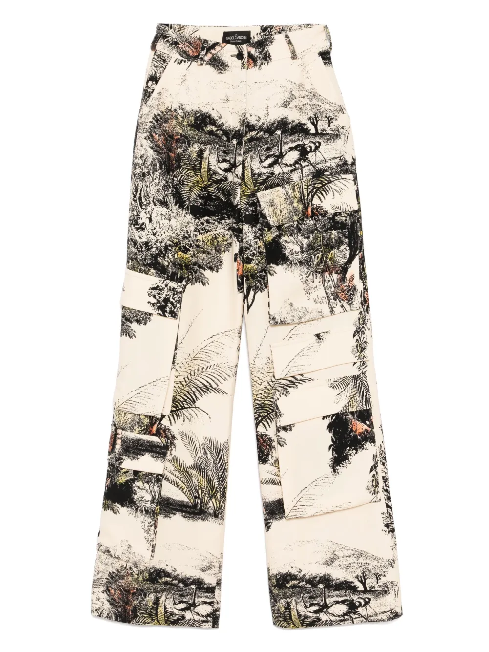 Isabel Sanchis landscape print cargo pants | Neutrals | Image 1