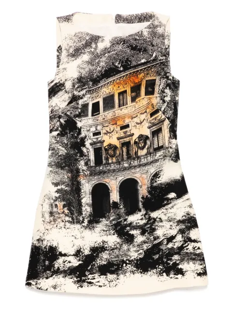 Isabel Sanchis Landscape print sleeveless dress