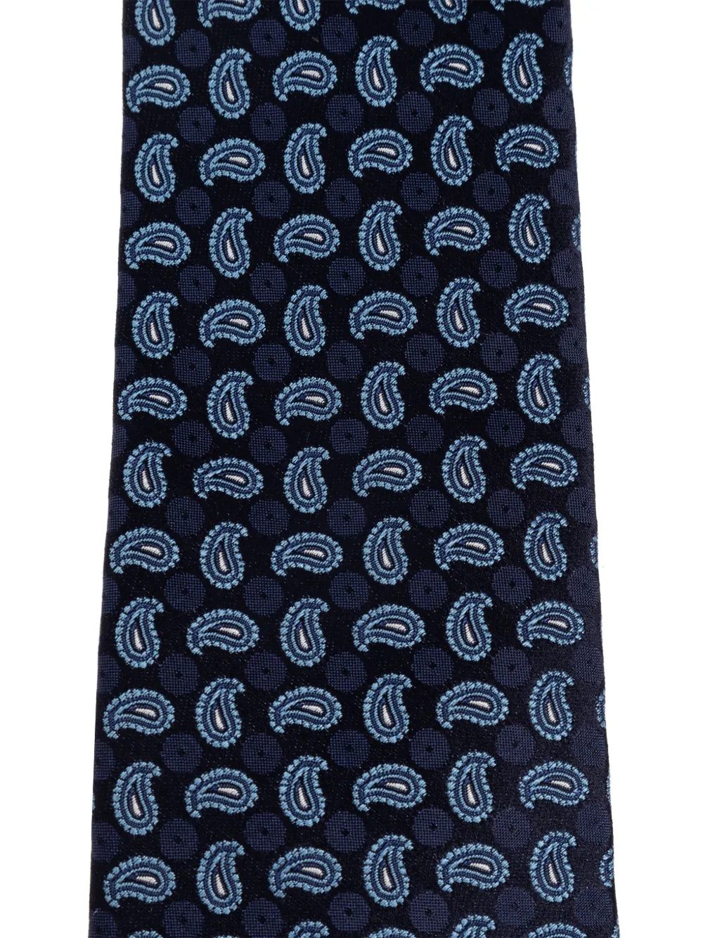 ETRO Zijden stropdas met paisley-print Blauw