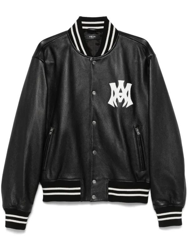 AMIRI アミリ 美品 HOLLYWOOD ボンバージャケット Lサイズ AMIRI MA Hollywood ボンバージャケット | ブラック | FARFETCH JP